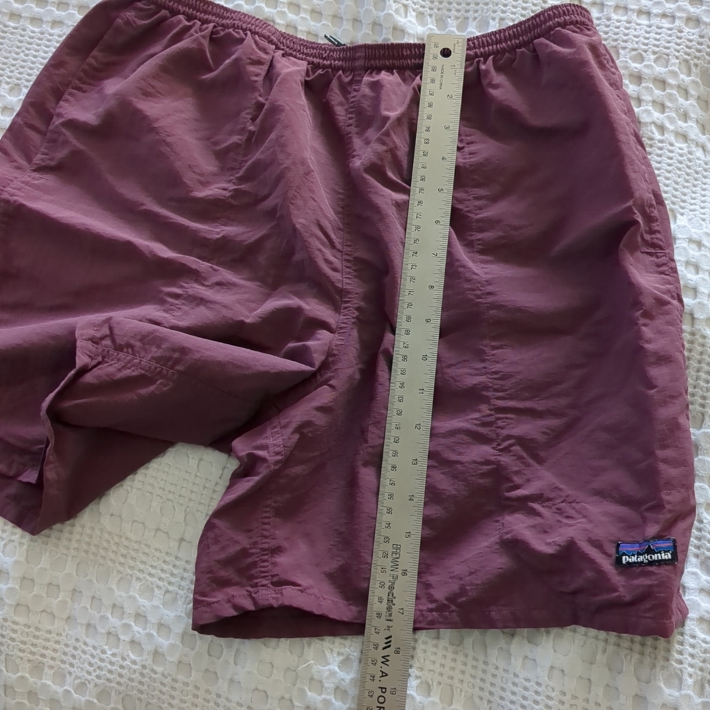 Patagonia Baggies Shorts Men's XL 6" Inseam 32" Waist Lined Maroon - Picture 5 of 8